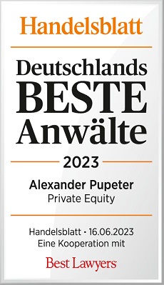 Handeslblatt Deutschlands Beste Anwälte 2023 Alexander Pupeter München